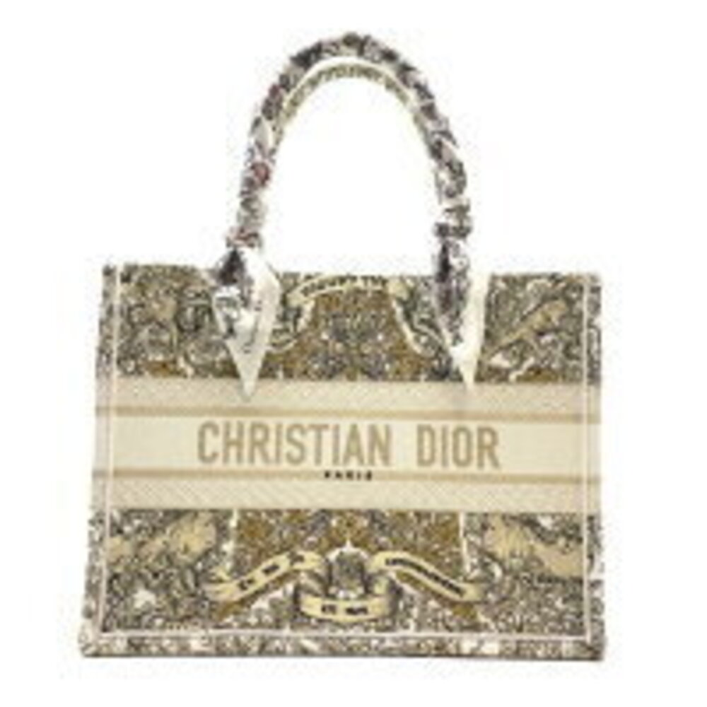Dior Book Tote Around the World Embroidery Bag Scarf